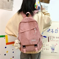 corduroy backpack handmade bag small bag girl bag modern bag womens backpackfashion students school bags