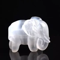 natural crystal selenite stone elephant rock mineral specimen crystal crafts lucky items feng shui collection home decor gift1pc
