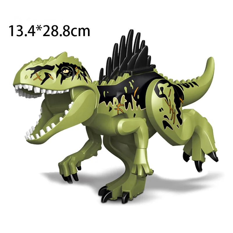 Строительные блоки «Мир Юрского периода» Indominus Rex & T-Rex, комплект модели динозавра «сделай сам», коллекционные фигурки животных и креативный подарок (art.: 3920d09f41ea3) - 3920d09f41ea3