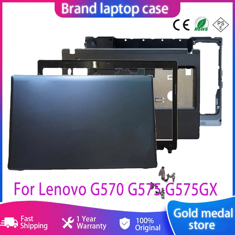 

New Original For Lenovo G570 G575 G575AX Laptop LCD Back Cover/Front Bezel/Hinges/Palmrest/Bottom Case With HDMI AP0GM000A201