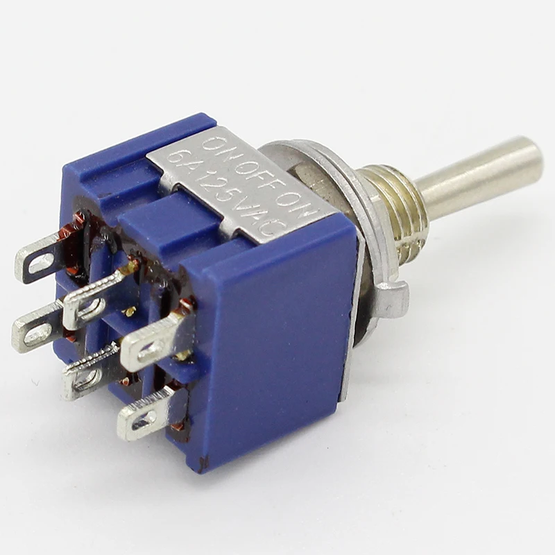 Акция! 5 шт. 3-позиционный миниатюрный мини-переключатель 2P2T DPDT ВКЛ-ВЫКЛ |