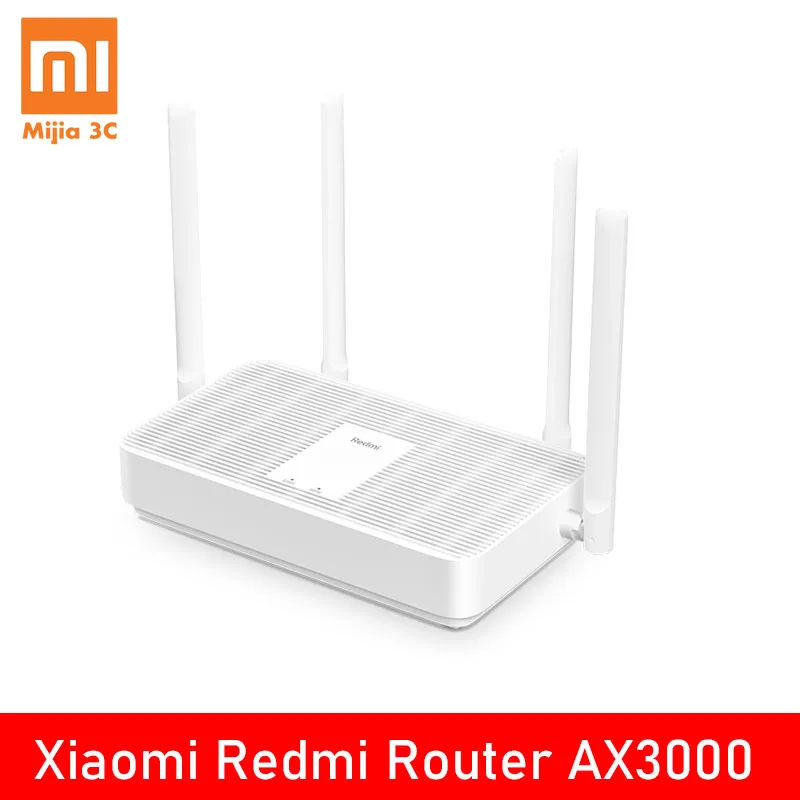 

Роутер Xiaomi Redmi AX3000, беспроводной усилитель сигнала, скорость зарядки 3000 м, память 256 м, четыре независимых усилителя сигнала, новое поколение ...