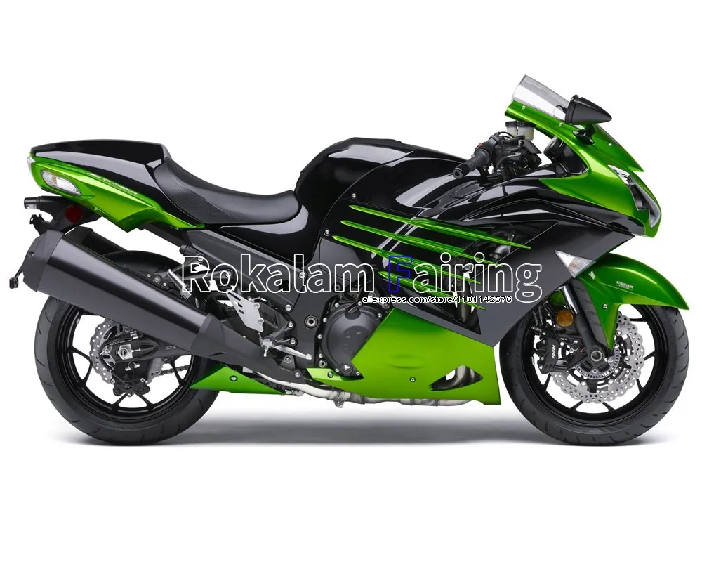 

Body Kit For Kawasaki ZX-14R 2012 2013 2014 2015 ZZ-R1400 ZX14R ZX 14R Green Black Motorcycle Fairing (Injection molding)