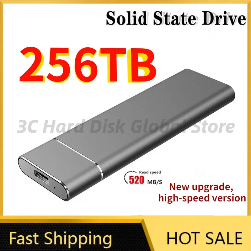 

256TB Solid State Drive HDD Portable Original External Hard Drive for PC Laptop Storage Device USB3.1 2TB 16TB 32TB Mobile