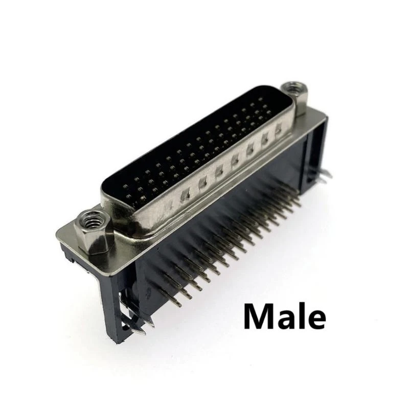 5 шт., флейта HDR44 DR44, трехрядный штыревой разъем DB44, 90 градусов