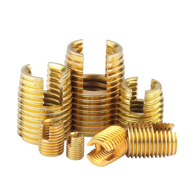 

M2 M2.5 M3 M4 M5 M6 M8 M10 M12 M14 ~ M20 Саморезная резьбовая вставка Саморезная втулка Шлицевая резьба Ремонтная вставка