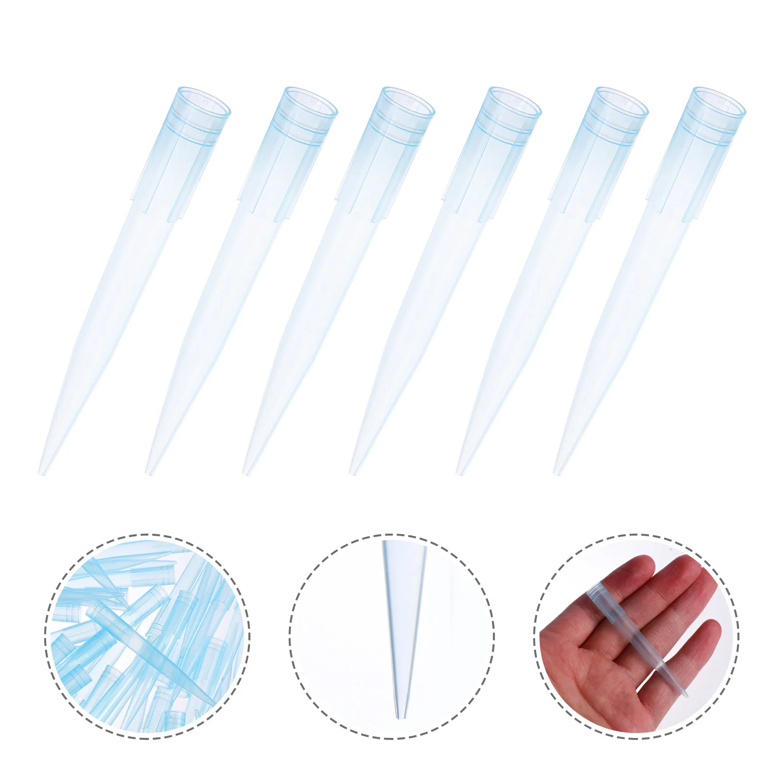 

1000pcs Portable Liquid Pipette Tips Plastic Pipette Tips Nozzle Tip Accessories