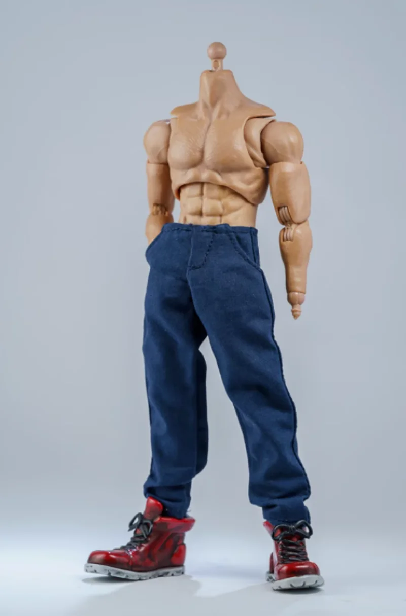 

1/12 Male Soldier Blue Loose Fashion Casual Pants for 6'' Mezco NW GW ML FRS