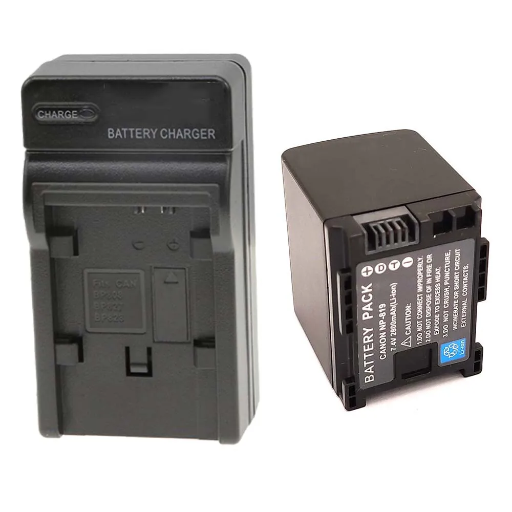 

Battery +CHARGER for Canon BP-808 BP-809 BP-819,BP-827 VIVIXA HFM40 M41 M300 M400 S10 S11 S20 S21 S30 S100 S200 HG20 HG21 XA10