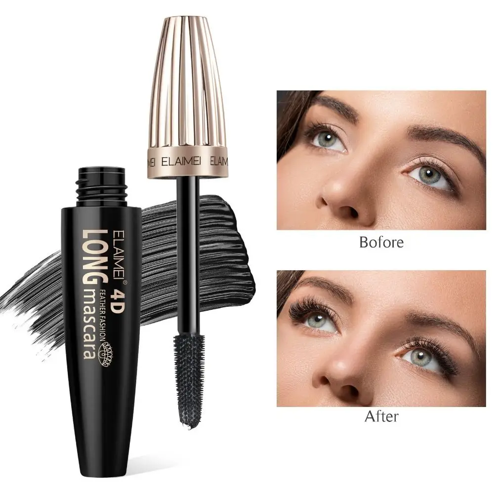 

Long Lasting 4D Mascara New No Smudge Black Mascara Cream No Clumping Curl Eye Black Women