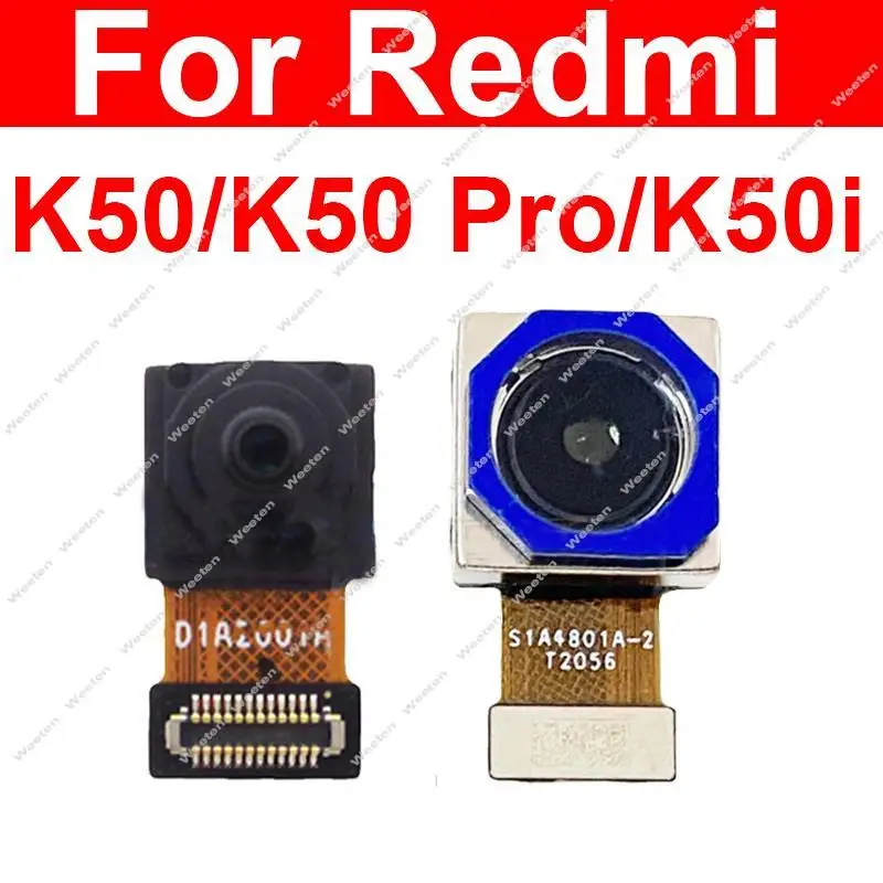 

For Xiaomi Redmi K50 K50 Pro K50i Front Selfie Facing Small Rear Main Big Back Camera Module Flex Cable Parts