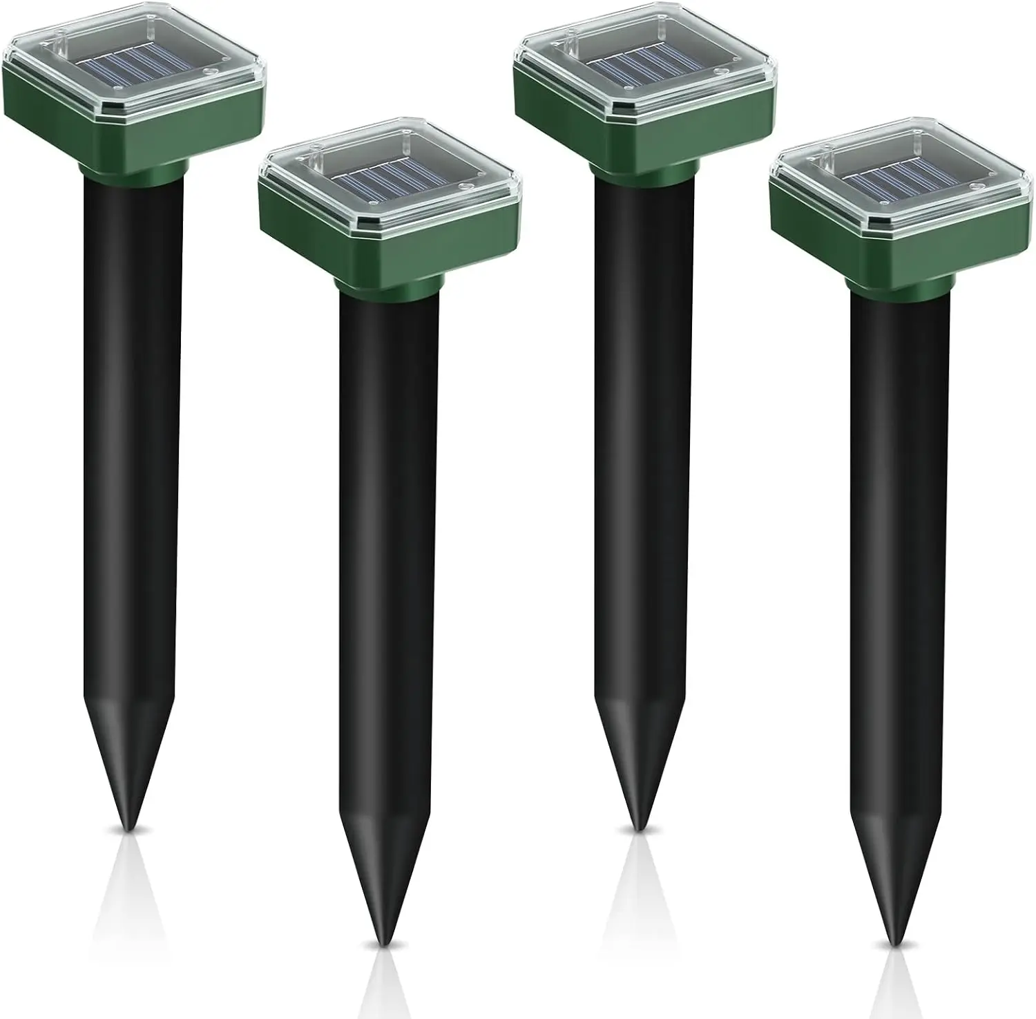 4 шт. репеллент от кротов на солнечной энергии ультразвуковая ловушка для