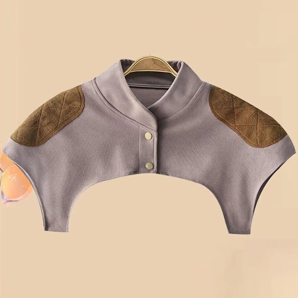 Дышащая теплая наплечная подушка плюшевая сохраняющая тепло защита спины