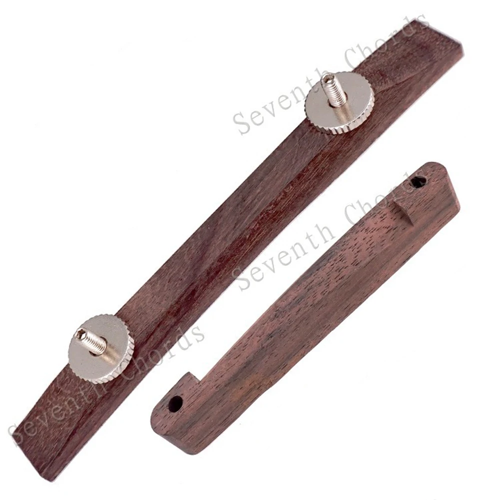 

1Pcs 6 String Archtop Jazz Guitar Adjustable Floating Rosewood Bridge Parts For Folk Acoustic Guitar Parts Instrument Accessory