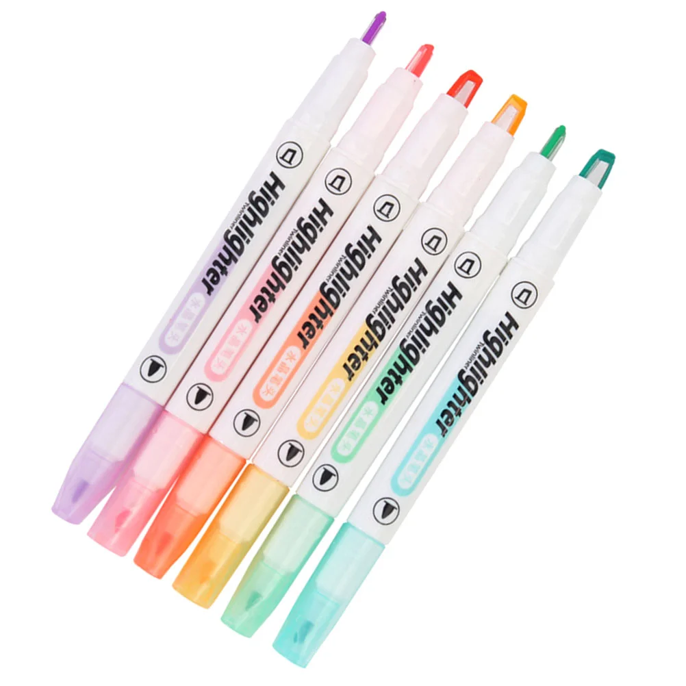 Маркеры Midliner для письма Двусторонние двойные кончики Красочный пластик