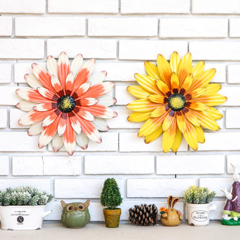 

3D Подсолнух, приветственный знак, металлический железный подвесной фон для помещений и улицы, украшение, художественное ремесло