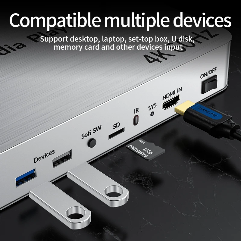 Unnlink 4K HDMI видео сплиттер 1 в 10 выход HD TV анализатор потока поддержка USB жестких
