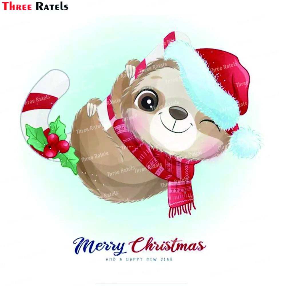 

Милые каракули три Ratels K686 на Рождество с акварельными наклейками для украшения автомобильного стайлинга