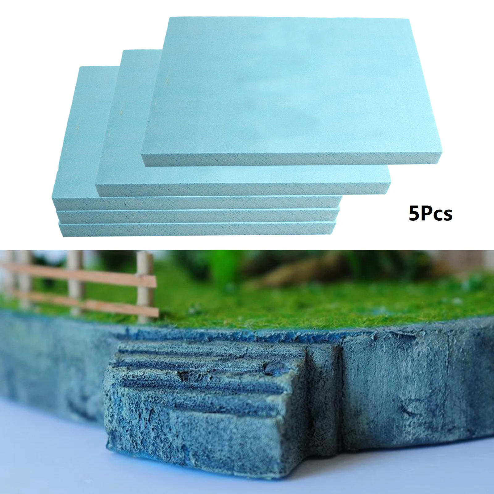 

5 Pieces High Density Foam Slab for Building Model Landscape Diorama DIY