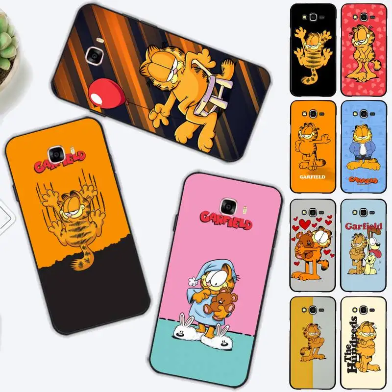 

BANDAI Garfield Phone Case for Samsung J 2 3 4 5 6 7 8 prime plus 2018 2017 2016 core