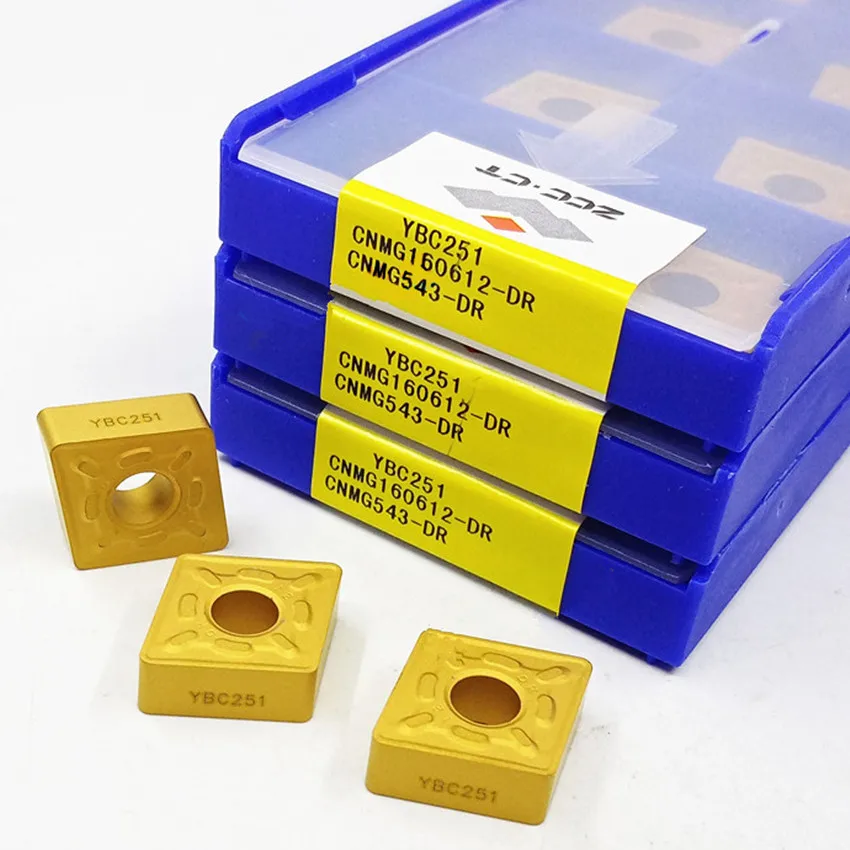 CNMG160608-DR YBC251/CNMG160612-DR YBC251/CNMG160616-DR YBC251 CNMG542 CNMG543 CNMG544 ZCC.CT CNC carbide inserts For P10-P30