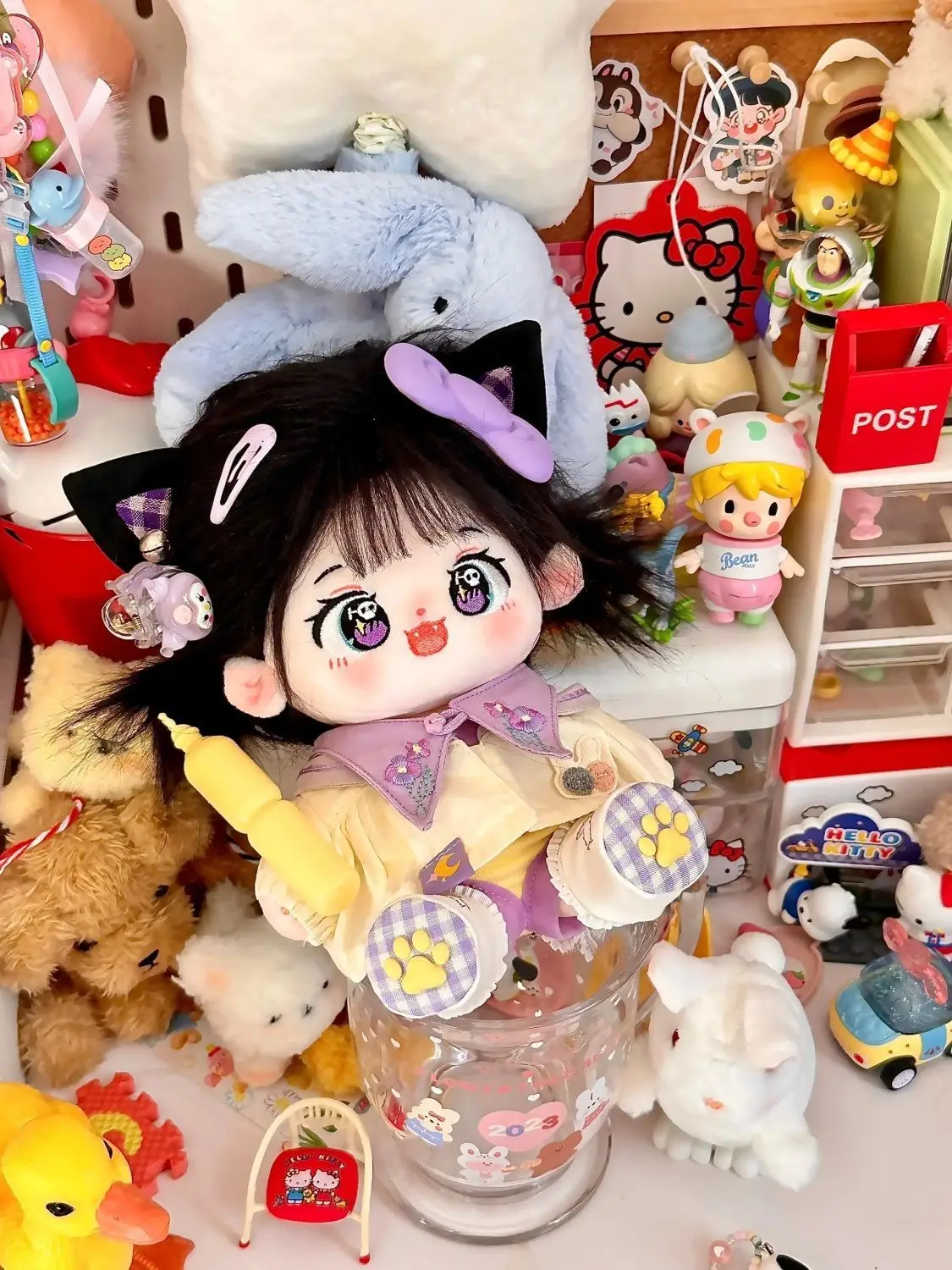 

Игрушка плюшевая для девочек, набивная кукла из хлопка, наряд для косплея, кукла-чулок, монстр, плюшевый подарок, 20 см