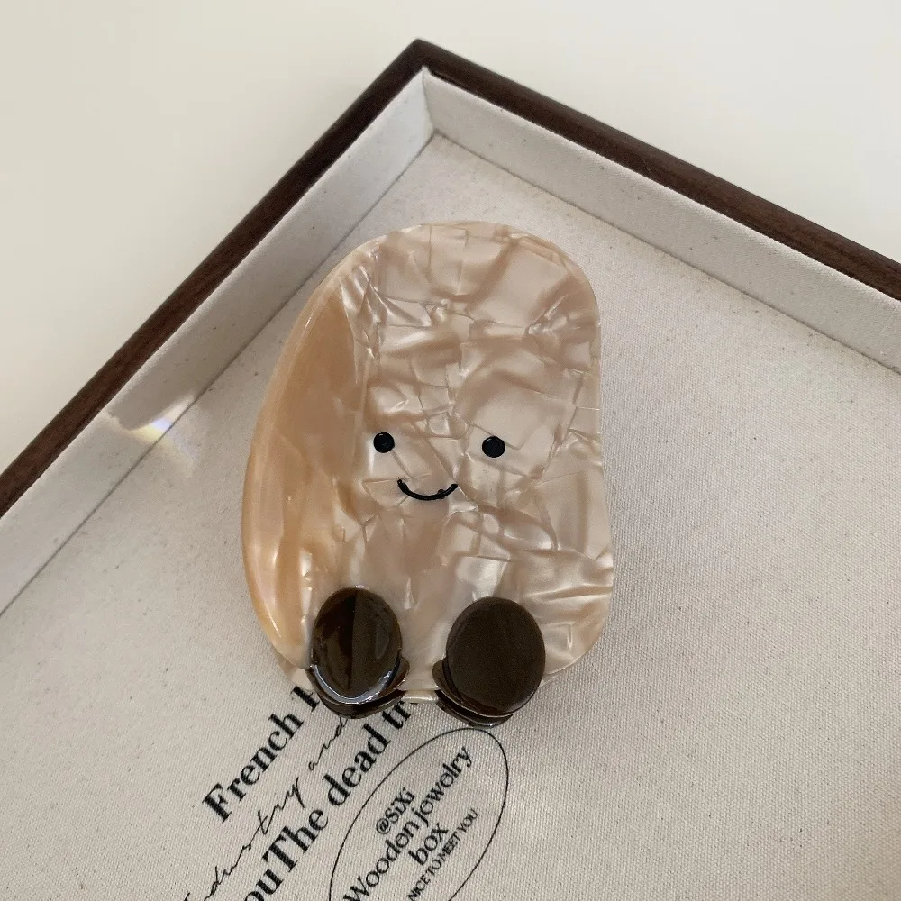 Мультяшный зажим для уксусной кислоты волос в форме хлеба когтей имитация