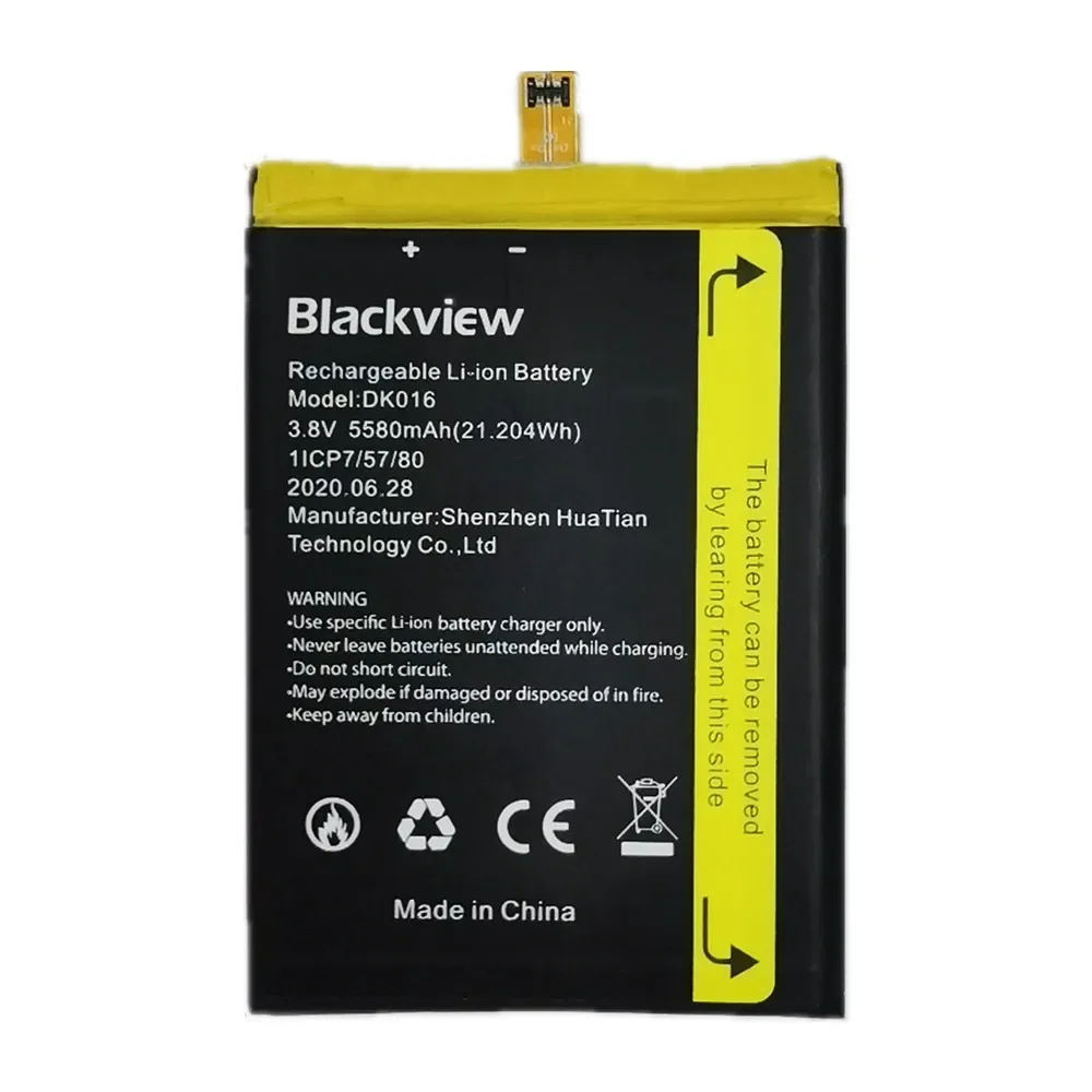 5580 мАч DK016 оригинальный аккумулятор высокого качества для Blackview BV6900 телефона Bateria