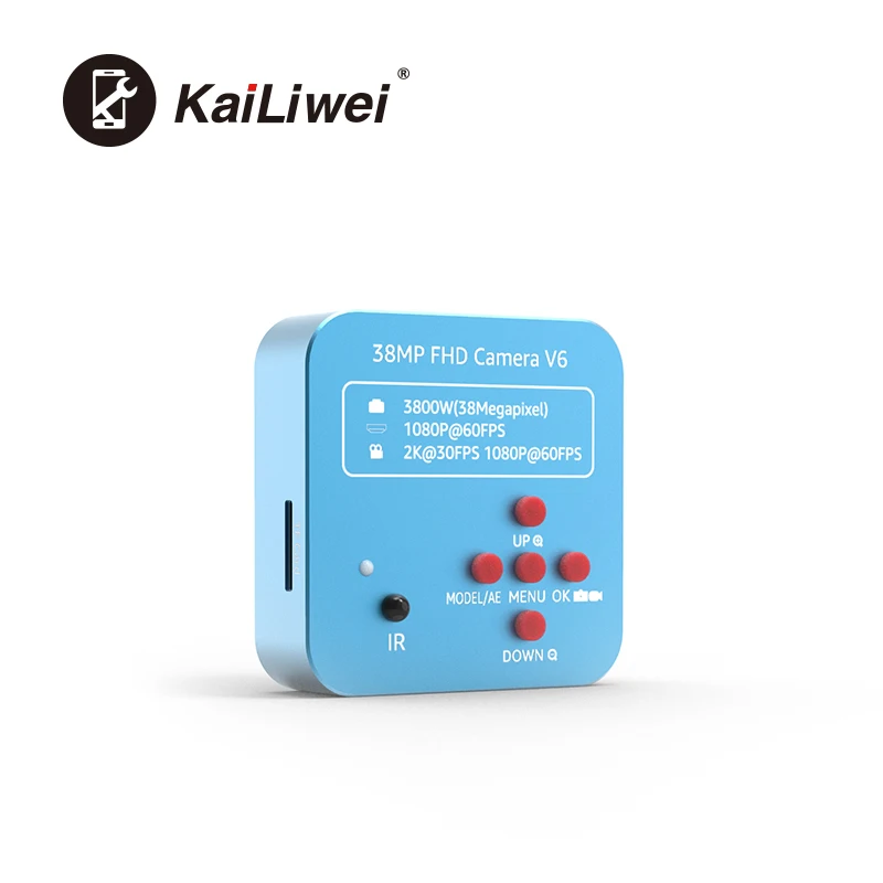 Kailiwei USB промышленный электронный цифровой HD 38MP 1080P 2K видеомикроскоп камера для