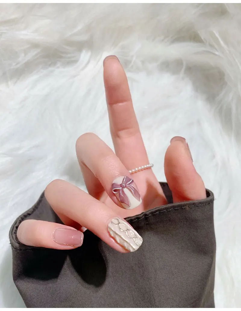 1 шт. 3D акриловая Форма для ногтей в виде банта цветка золотой рыбки дворцовые