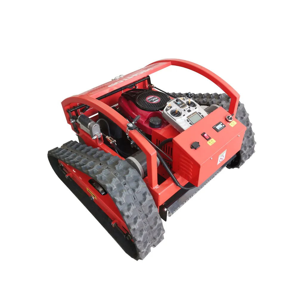 

Best Price Remote Control Crawler Lawn Mower with Crawler Belts electric motor for Sale