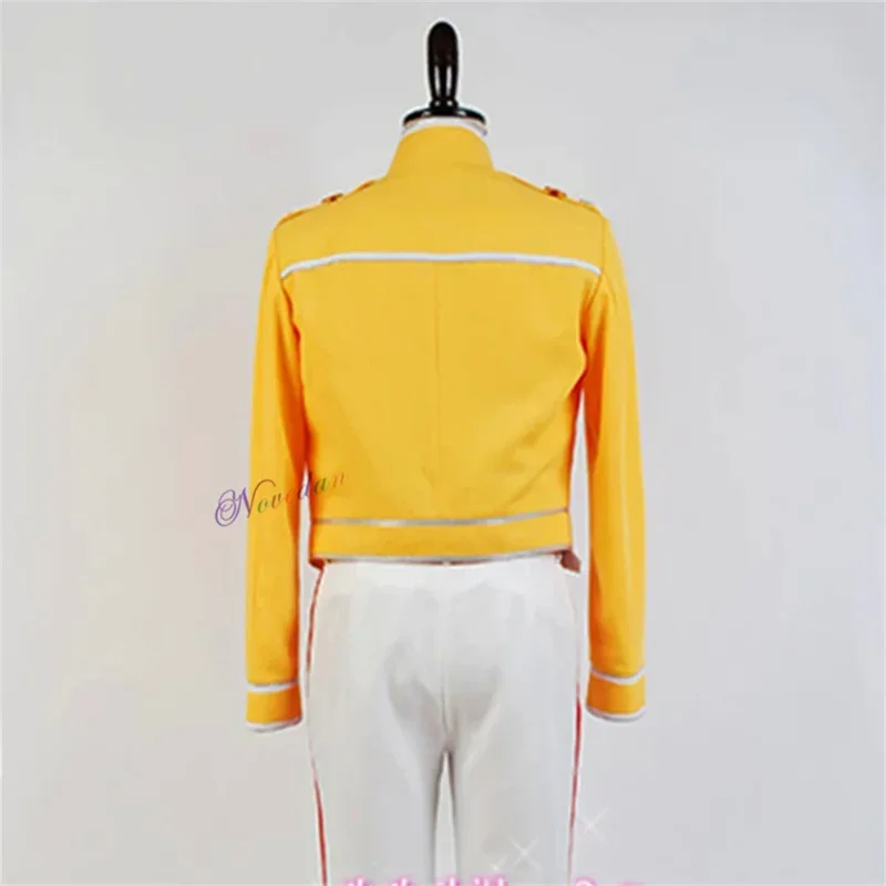 Женский костюм для косплея Queen Lead желтый жакет рубашка штаны