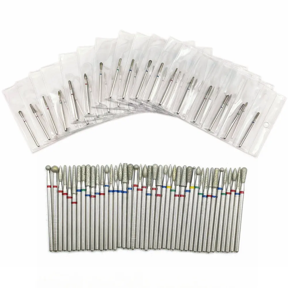 Набор фрез для маникюра и педикюра из 6 твердосплавных алмазных насадок ...