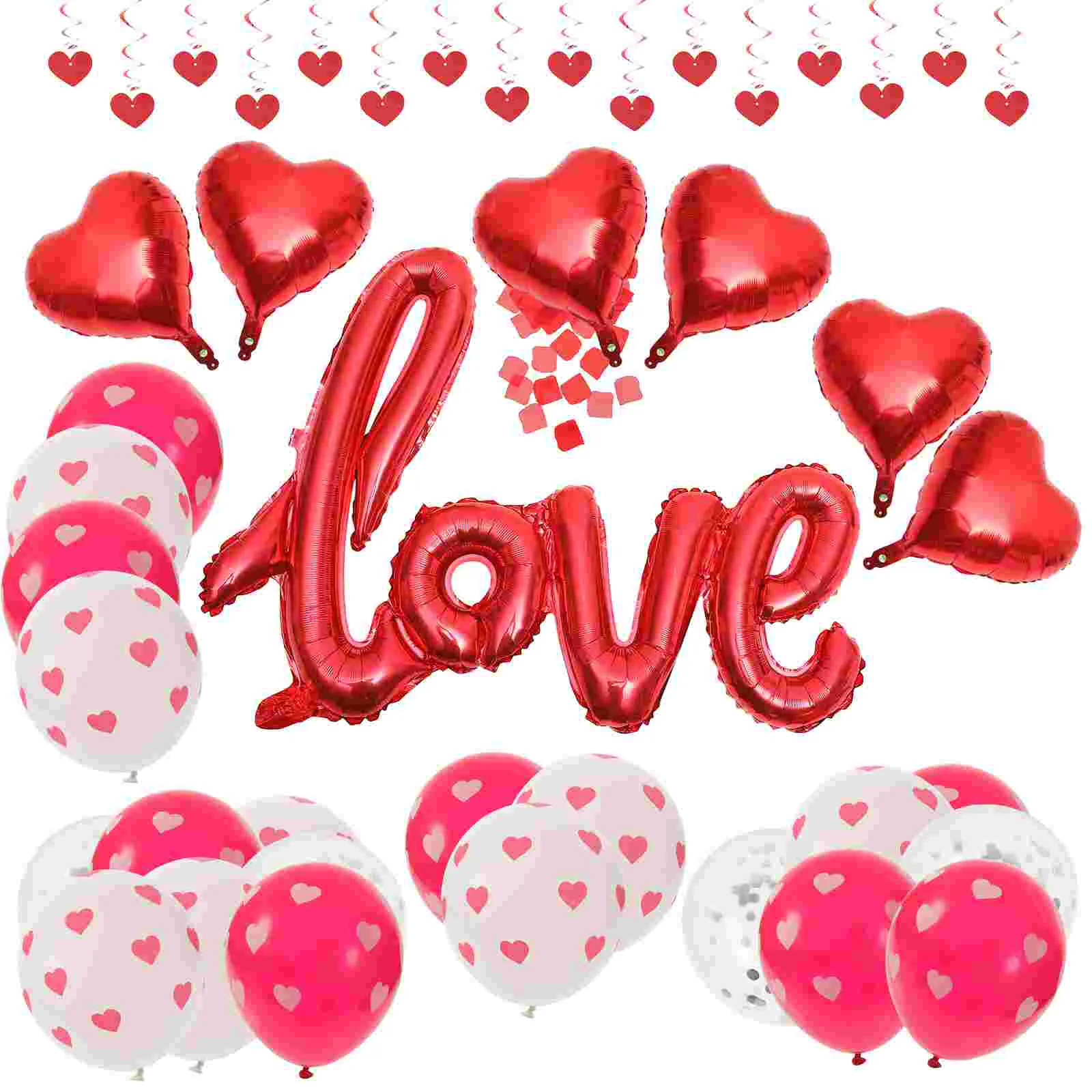 

Beautiful Romantic Creative Exquisite Valentines Day Balloons Valentine's Balloon Decoration Valentine's Day Balloons for Party