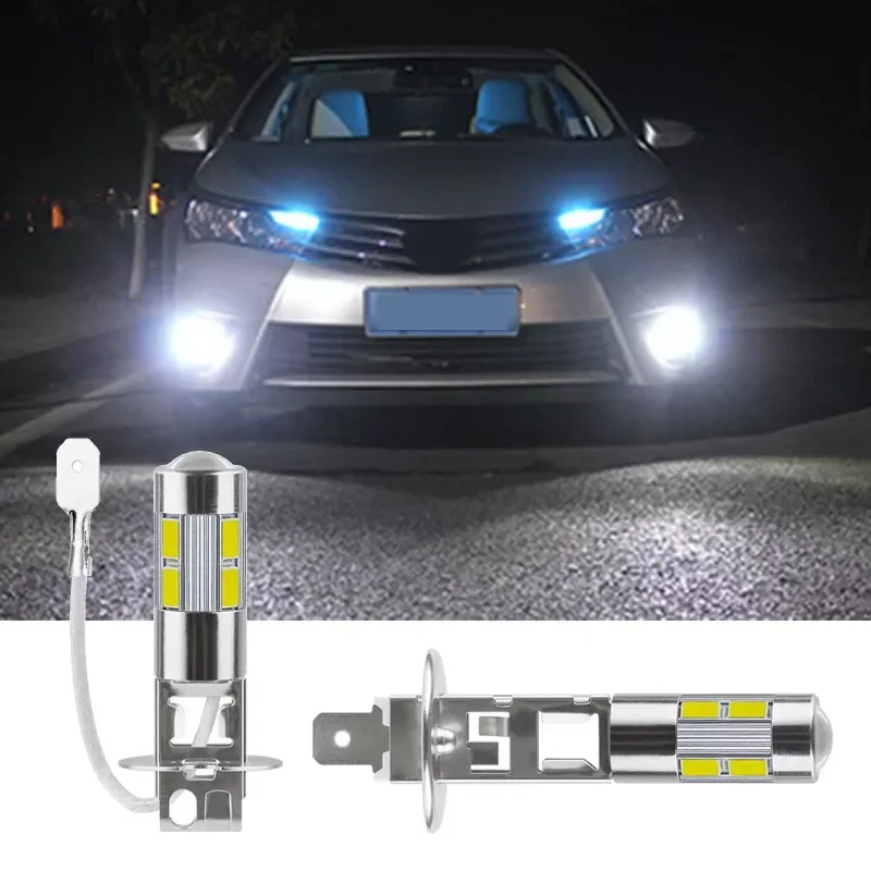 

2x Mini Canbus LED Car Light Headlight 7000-8000K 240LM H1 H3 10SMD 5630 T10 BA9S Lamp Fog Lights Automotive Accessories