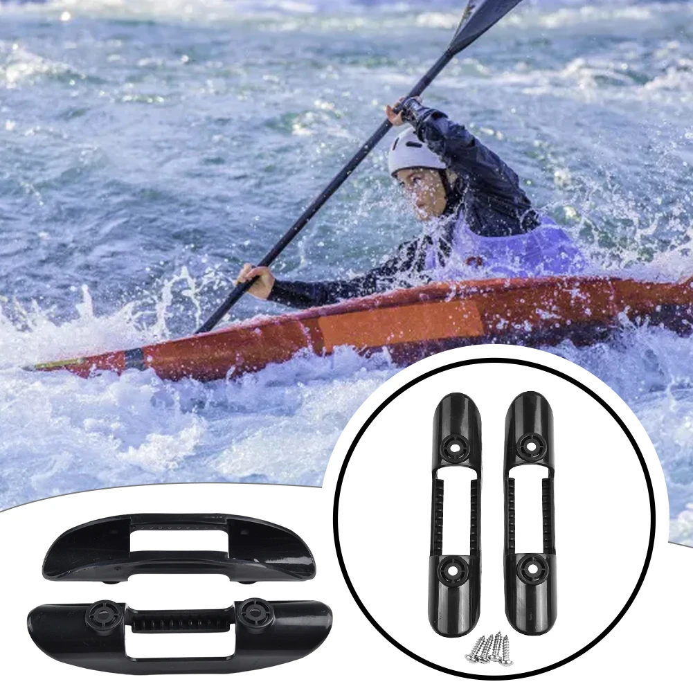 Canoe Paddle Holder Clips Boat Deck Mount Paddle Oars Screw Rowing Boat Accessories