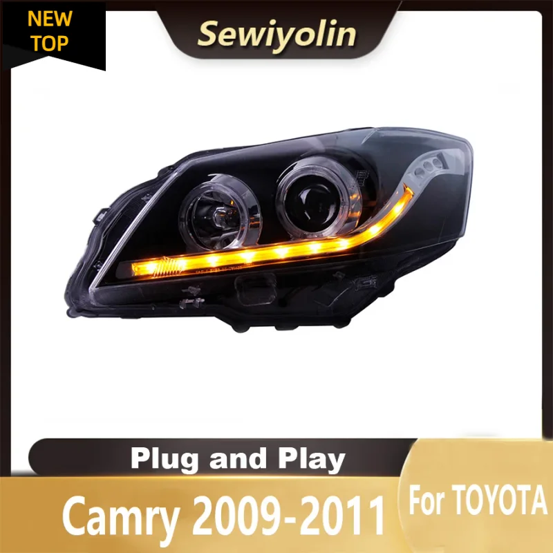 Для Toyota Camry 6-го поколения 2009-2011 Автомобильные светодиодные фары Автоматические