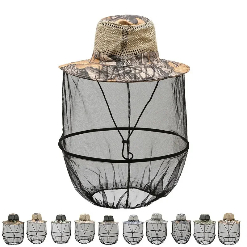 

Full Yarn Round Top Anti Bee and Anti Mosquito Hat Fisherman's Hat Outdoor Fishing Anti Mosquito Fishing Hat 옥외 차양 모자