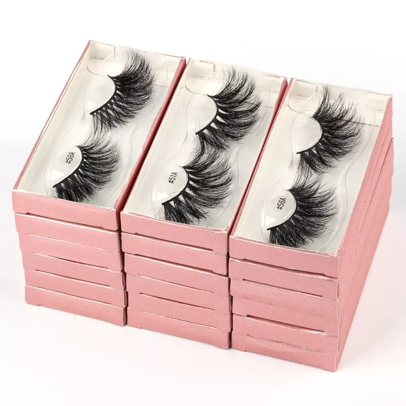 

NEW2023 10/20/30/50/100Pairs Wholesale 25mm 3D Mink Eyelashes Mink Eyelashes Packing In Tray Label Makeup Dramatic Long Lash