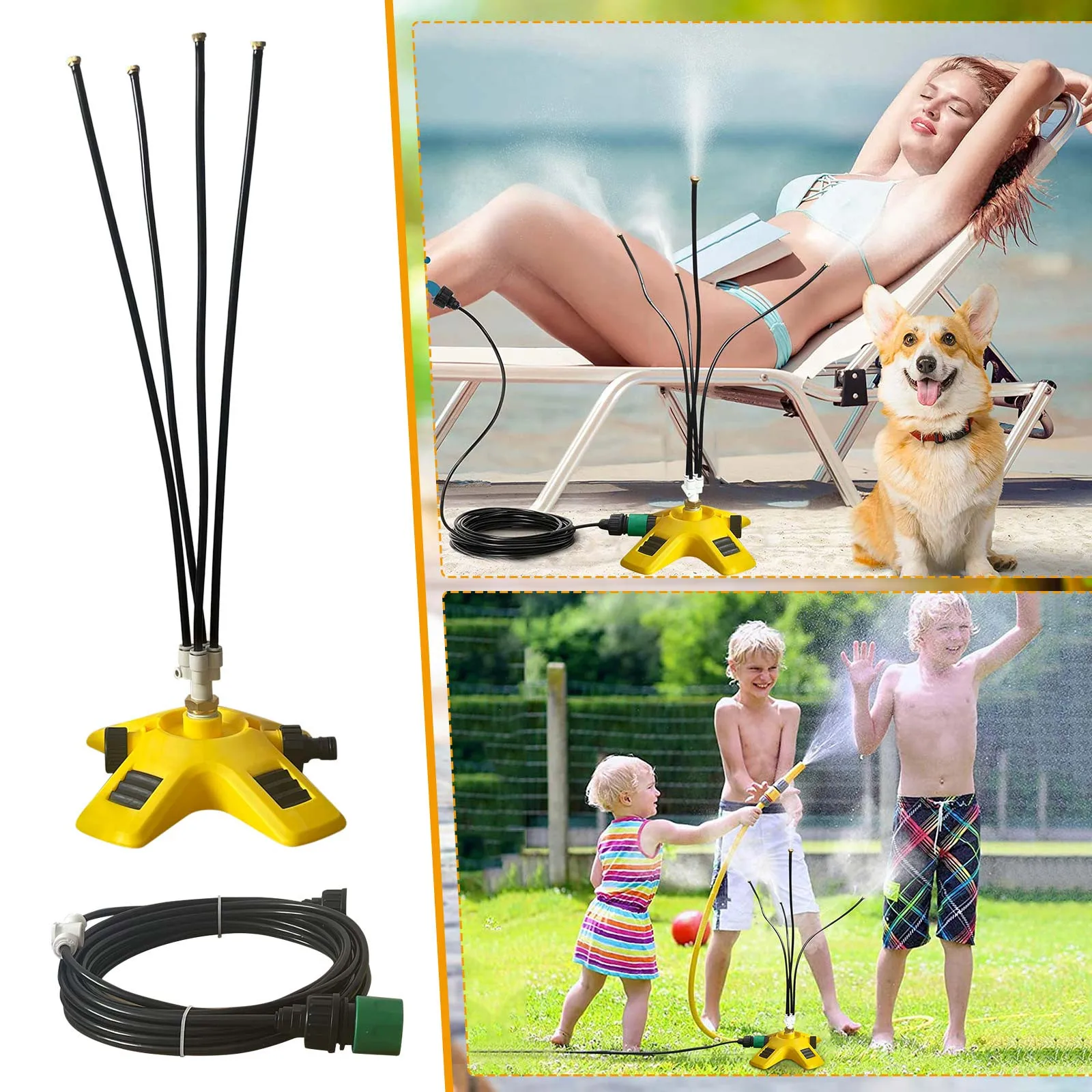 

Насадки-дождеватели для капельной линии 360, стоячая система охлаждения, подставка для внешнего дворика, портативная автоматическая система...