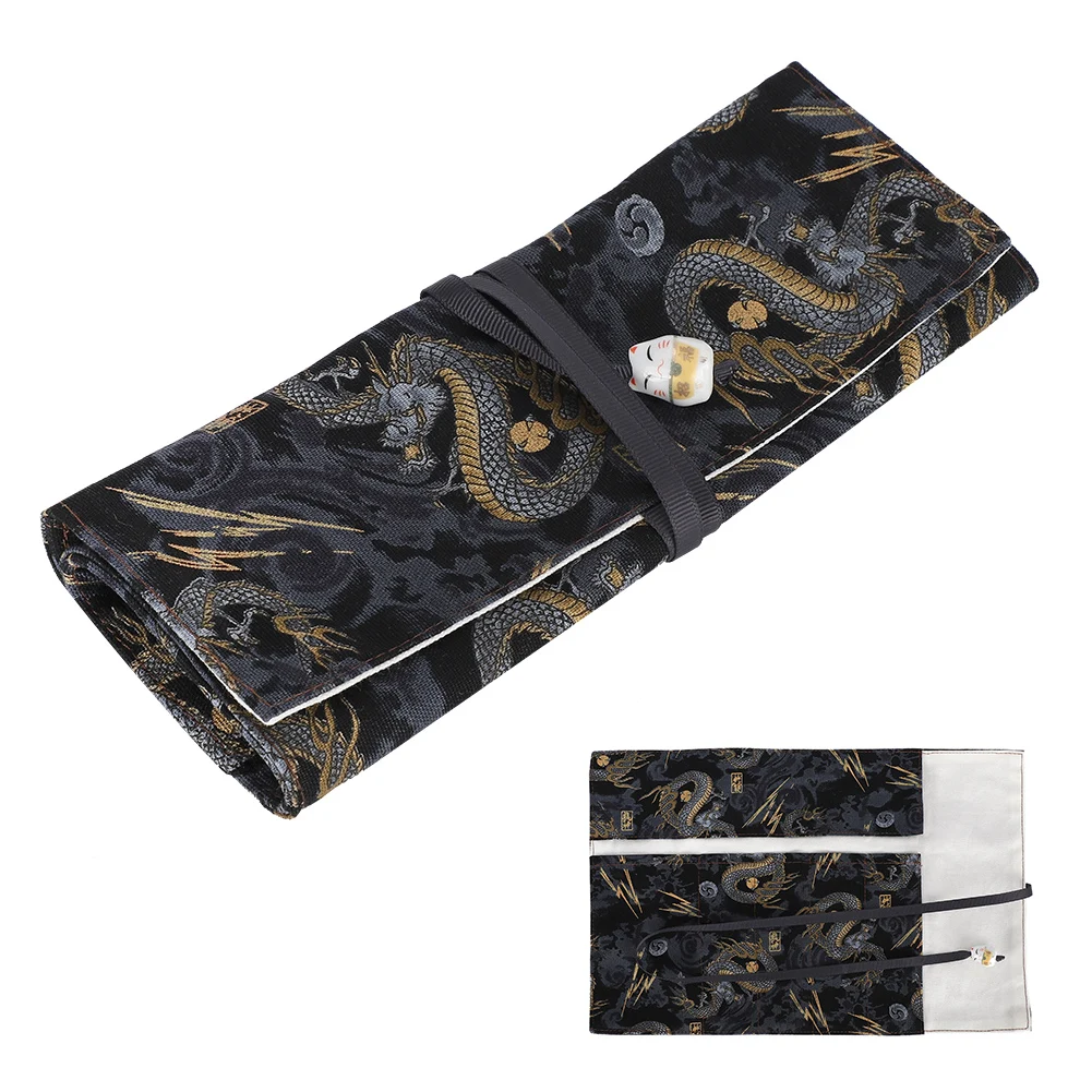 

15 Holes Students Pencil Case Roll Up Wrap Pen Organizer School Stationery Supplies Gift pencil