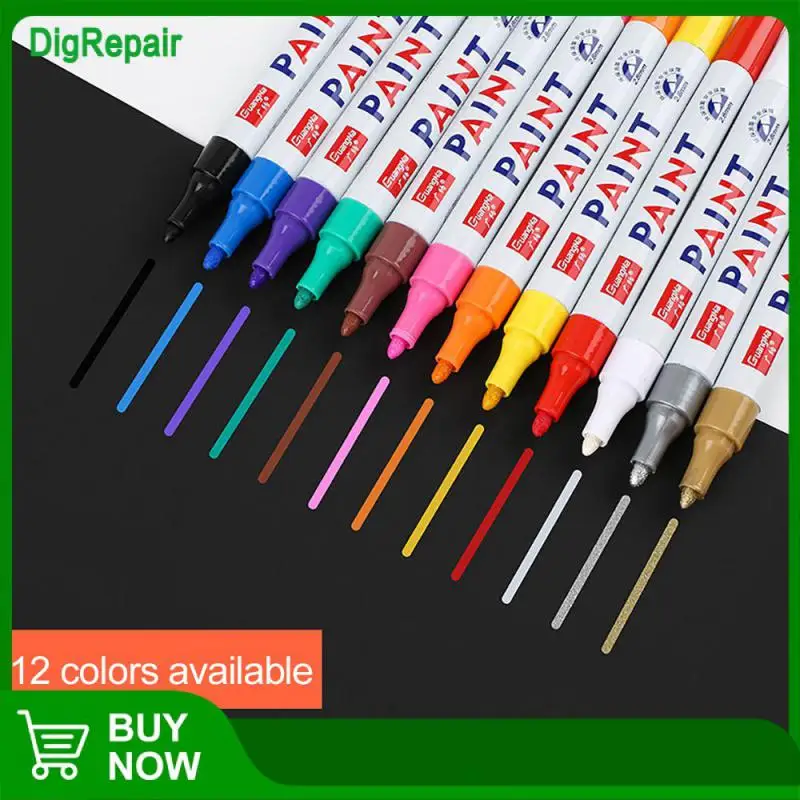 

1 шт. маркер для краски, Перманентный водонепроницаемый художественный маркер «сделай сам», многоцветный маркер для краски, авторучка, аксессуары для автомобиля