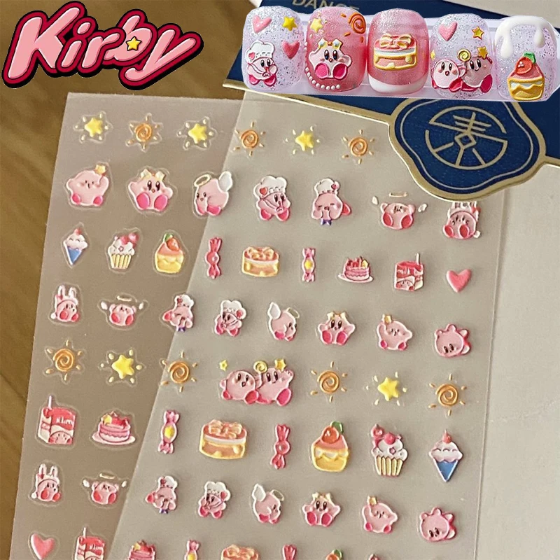 3D наклейки для ногтей Kirby