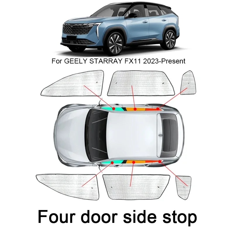 

Автомобильные солнцезащитные очки, детали для GEELY STARRAY FX11, 2023-реальный товар, солнцезащитный козырек, коврик для лобового стекла