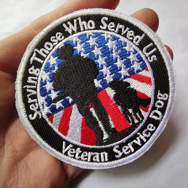 Значок рюкзака для собаки ветеранов армейские нашивки жилет из ткани в стиле