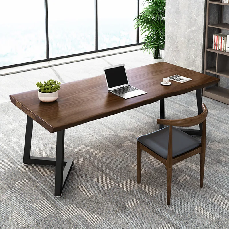

Solid Wood Desk American Simple Modern Desktop Home Computer Desk Student Desk Chair Computer Office Desk Office Furniture