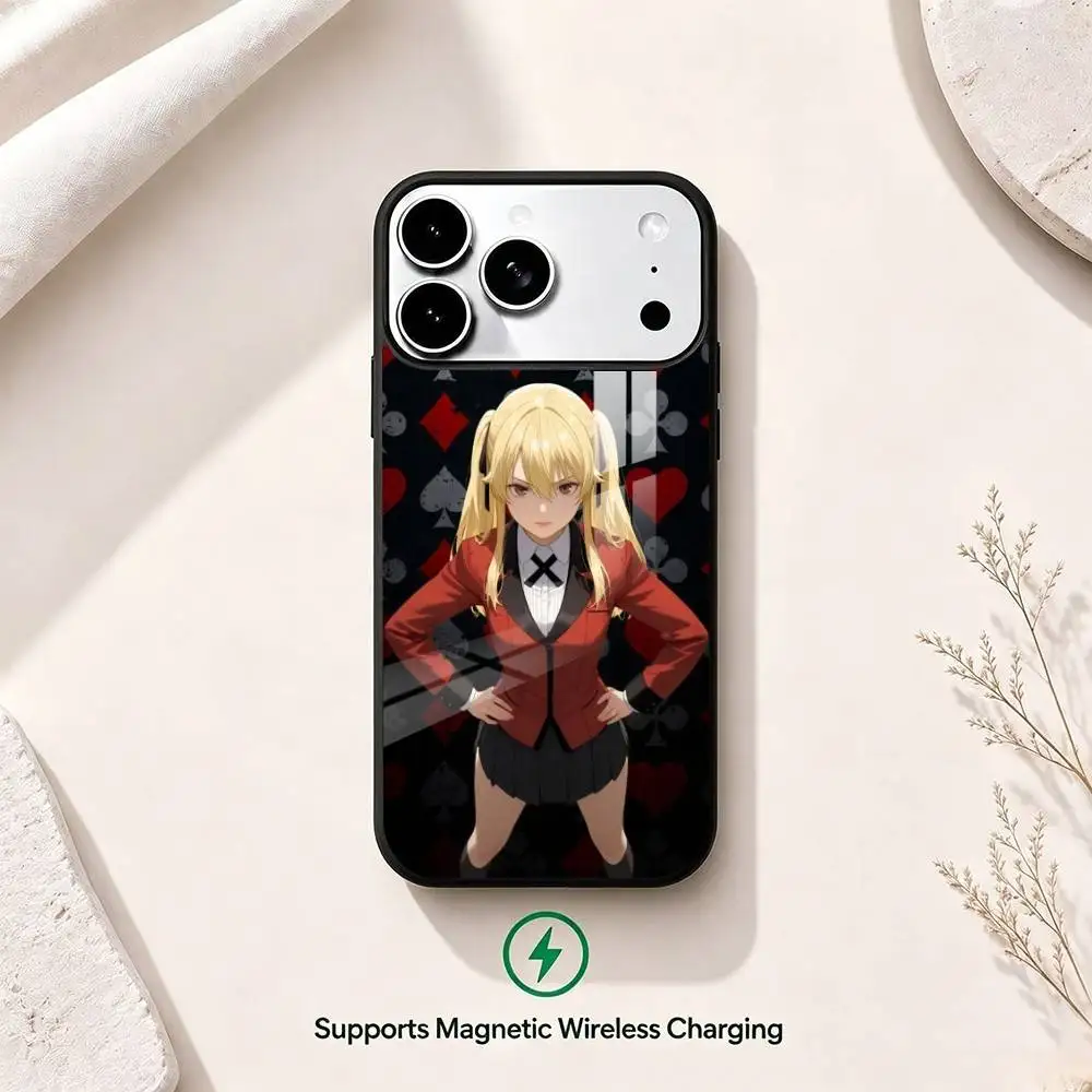 Фото Чехол для телефона с Мэри Саотомэ из аниме Kakegurui для iPhone 17, 16, 15, 14, 13, 12, 11 Plus, Pro, поддерживает магнитную беспроводную зарядку №3