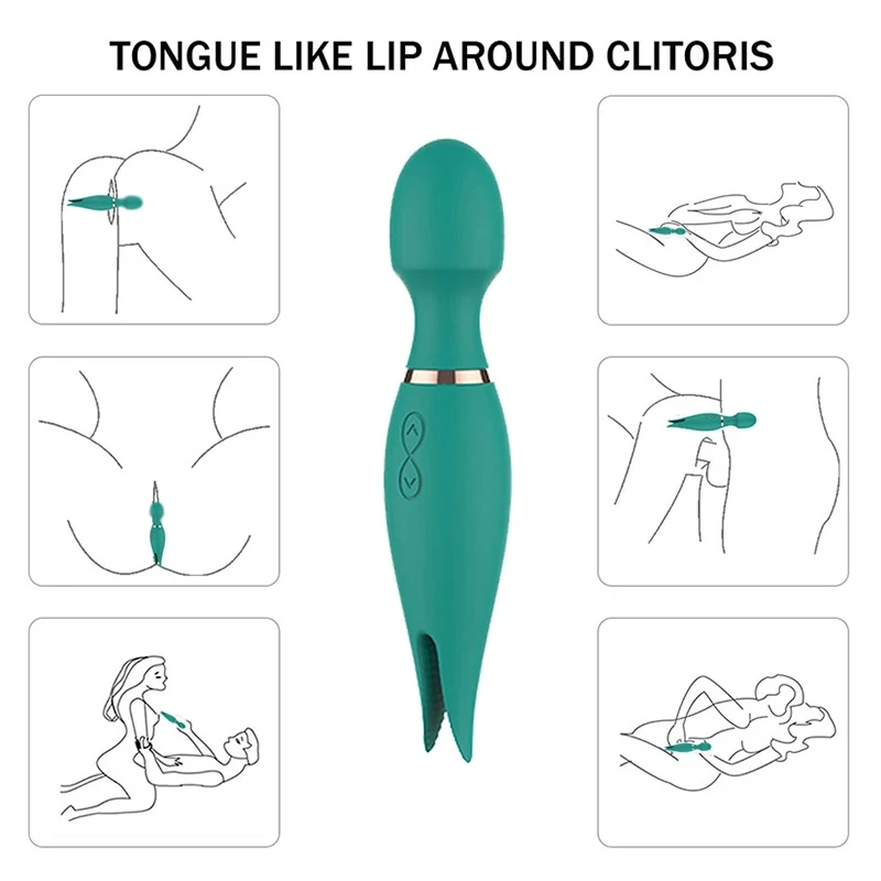 Вибраторы clitoride двойная подставка 2 в 1 женские игрушки двойной массажер баскетта