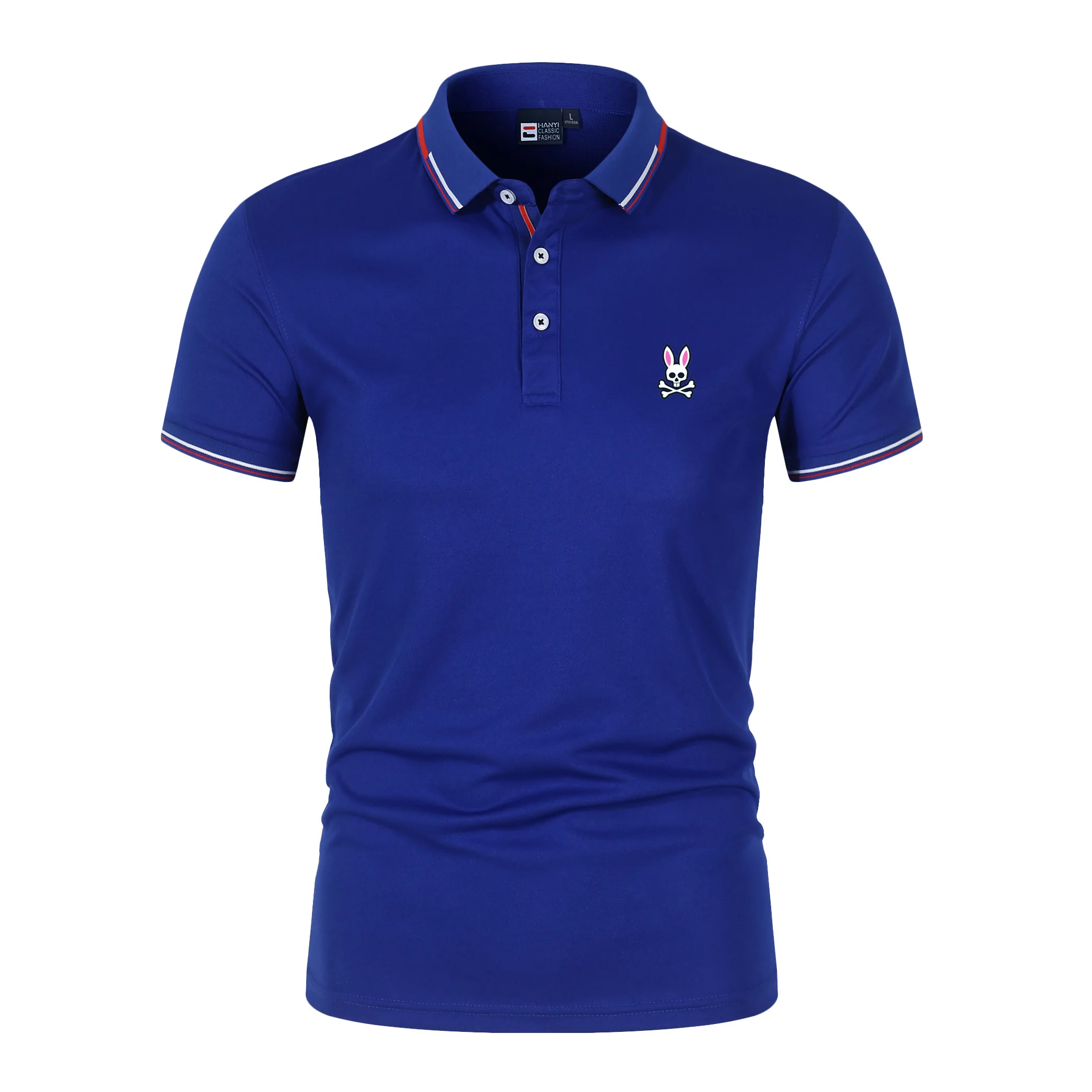 

Men's T-shirt Polo Shirt Skull Rabbit Head New Summer Fashion Casual Short Sleeve Business Breathable Sports Print Golf Top