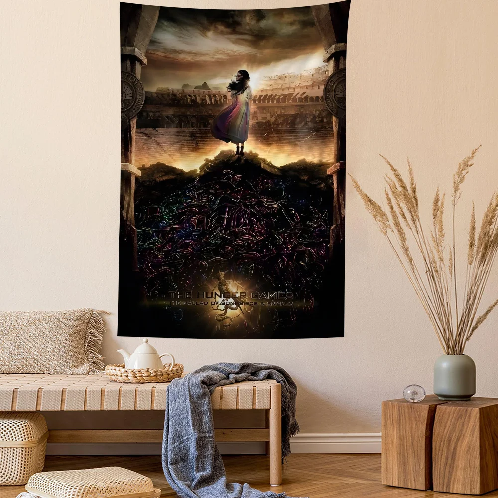 Hunger Games Ballad Songbirds Snake Cartoon Tapestry For Living Room Home Dorm Decor INS